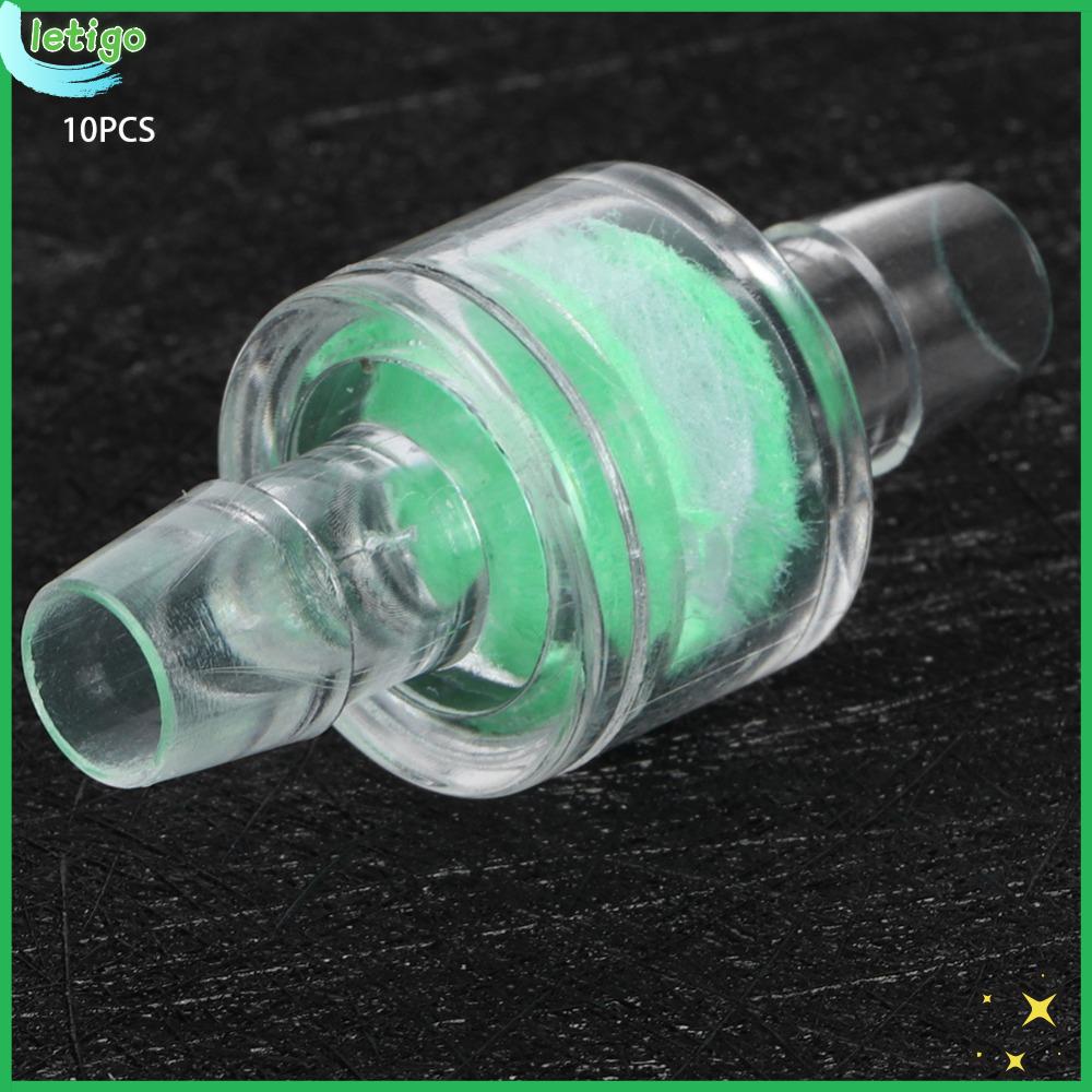 LETIGO 10PCS Set Ống silicone Bộ lọc ống bơm nước bể cá Nhựa PP Màu xanh lá Đồ dùng cho bể cá Phụ kiện bơm khí 8MM Bộ lọc bể cá Vệ sinh bể cá
