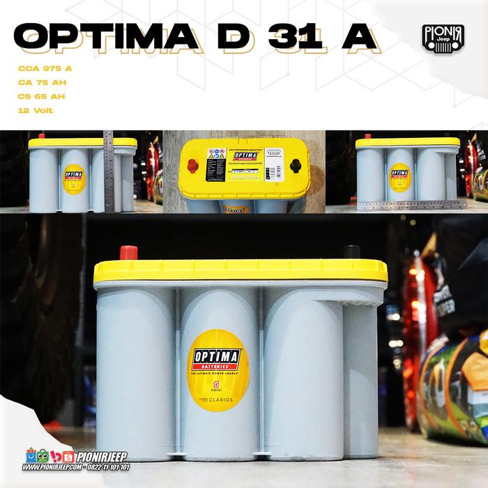 AKI OPTIMA KUNING / BATTERIES TOP OPTIMA YELLOW D31 USA-Apocalypse77 Harga 14,090,000 rupiah*Gratis Ongkir