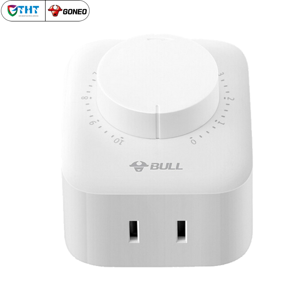 Ổ cắm điện hẹn giờ cơ 24h gongniu chính hãng gnd-3, 1 ô cắm, 1 công tắc, chống cháy, bảo hành 36 tháng.