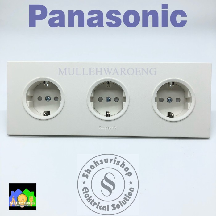 STOP KONTAK PANASONIC ISI 3 GANG WHITE STYLE WESJP11233 Harga  76,700 Ringgit*Penghantaran Percuma