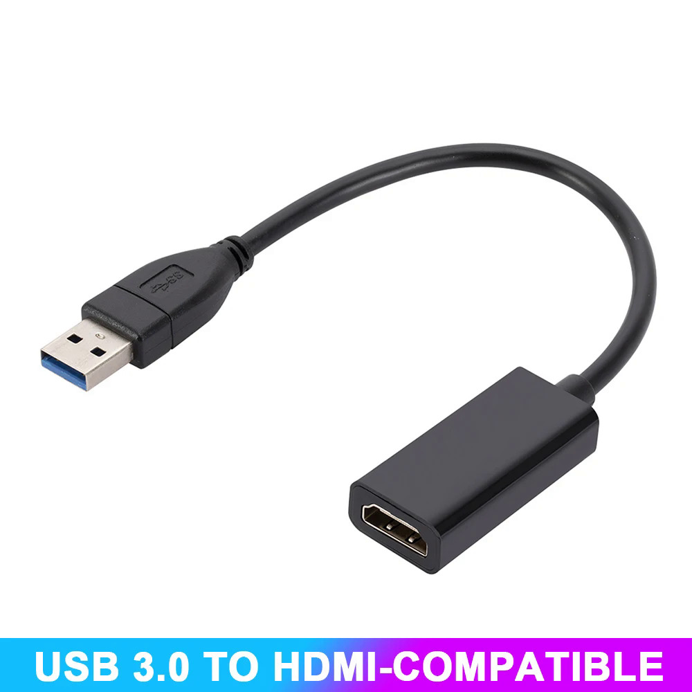 USB 3.0 Để HDMI Adapter HD 1080P USB Để HDMI Tương Thích Chuyển Đổi Âm Thanh Bên Ngoài Video Adapter Cable Cho Máy Tính Để Bàn Máy Tính Xách Tay PC