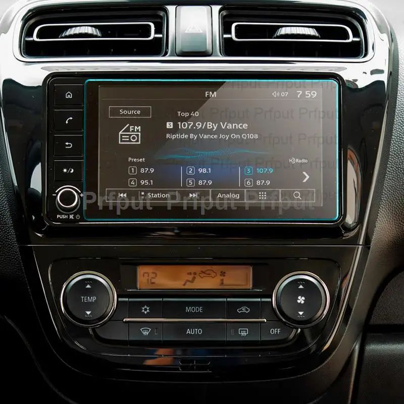Tempered glass screen protector film For Mitsubishi Mirage 2020-2022 6.25 inch Car radio GPS Navigation Interior accessories ราคา 255 บาท*ส่งฟรี