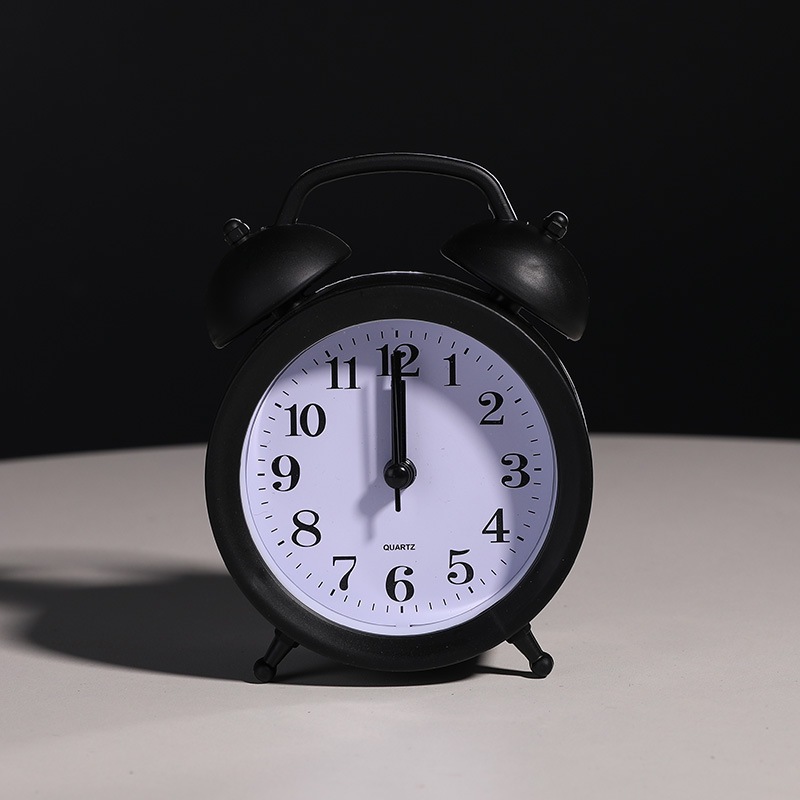 MILANDO Colorful Alarm Clock Big Bell Design Silent Bedside Clock for Children Students Jam Budak 儿童闹钟