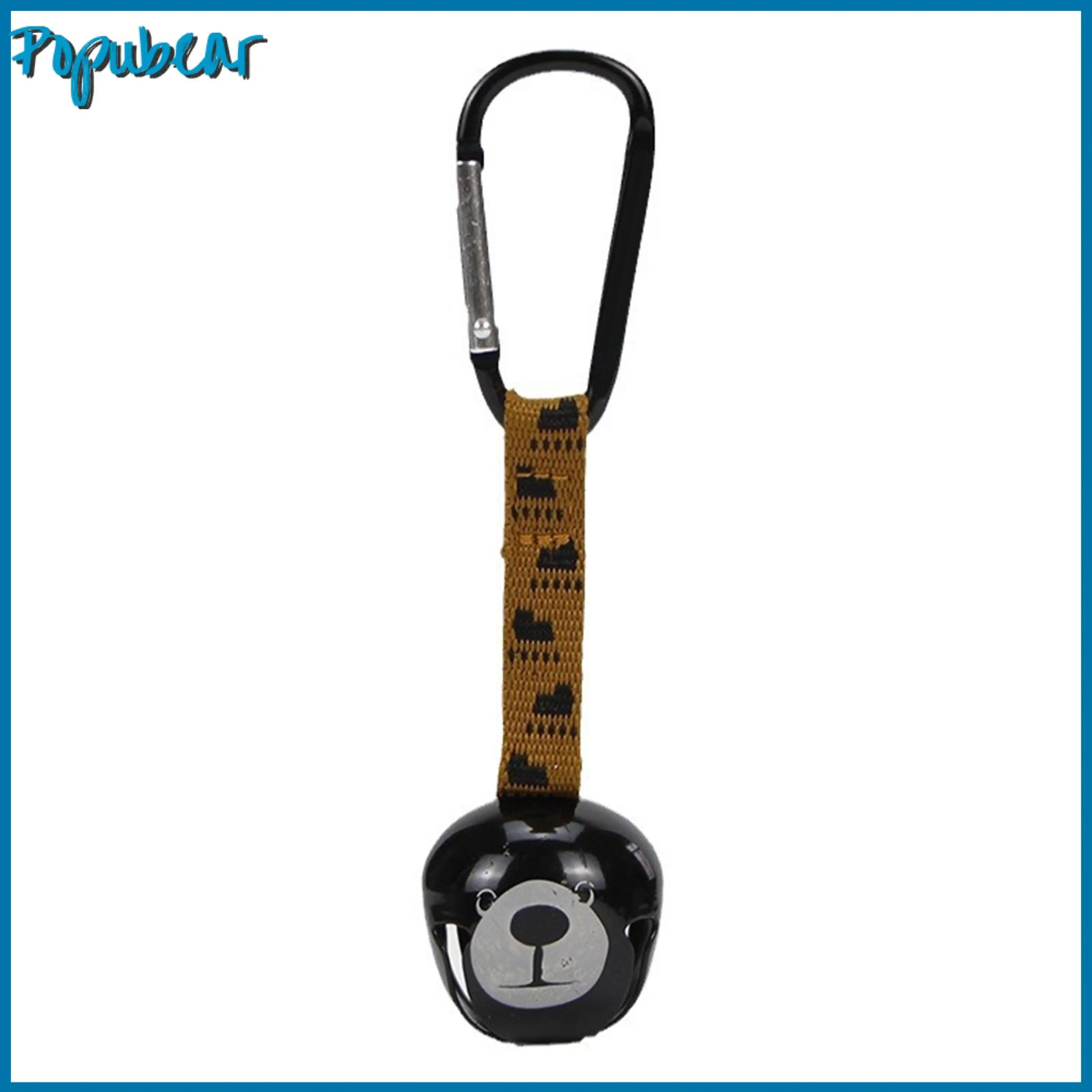 Compact Bear Bell Bear Shape Bell Camping Black Bear Hanging Bell with Carabiner – Loud Heavy Duty Outdoor Backpacking Hiking Belt Wind Chime Decoration for Travel Camping and Adventure Gear in Asia