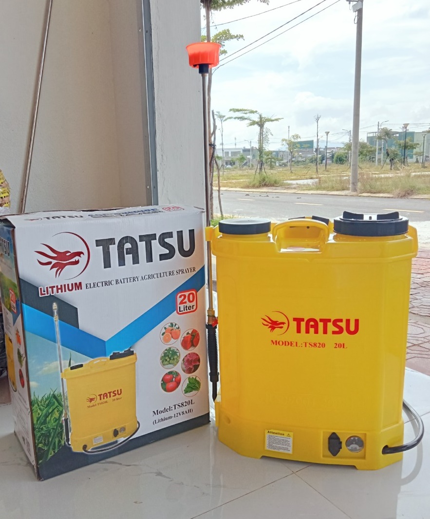 Bình xịt phun thuốc bằng điện Tatsu TS820 20 Lit, bình tưới lan, cây cảnh
