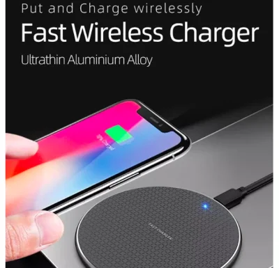 Qi Wireless Charging Receiver Fast Charge 10W for Apple iPhone Samsung Xiaomi Car Charger