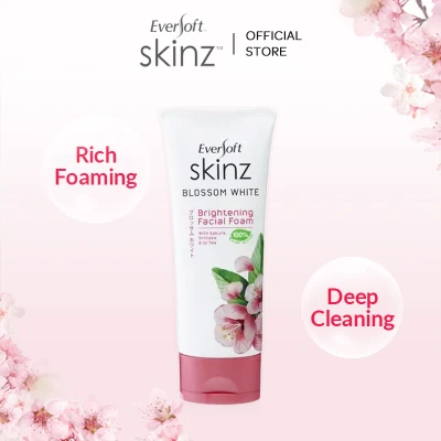 EVERSOFT Skinz Blossom White Brightening Facial Foam 100g