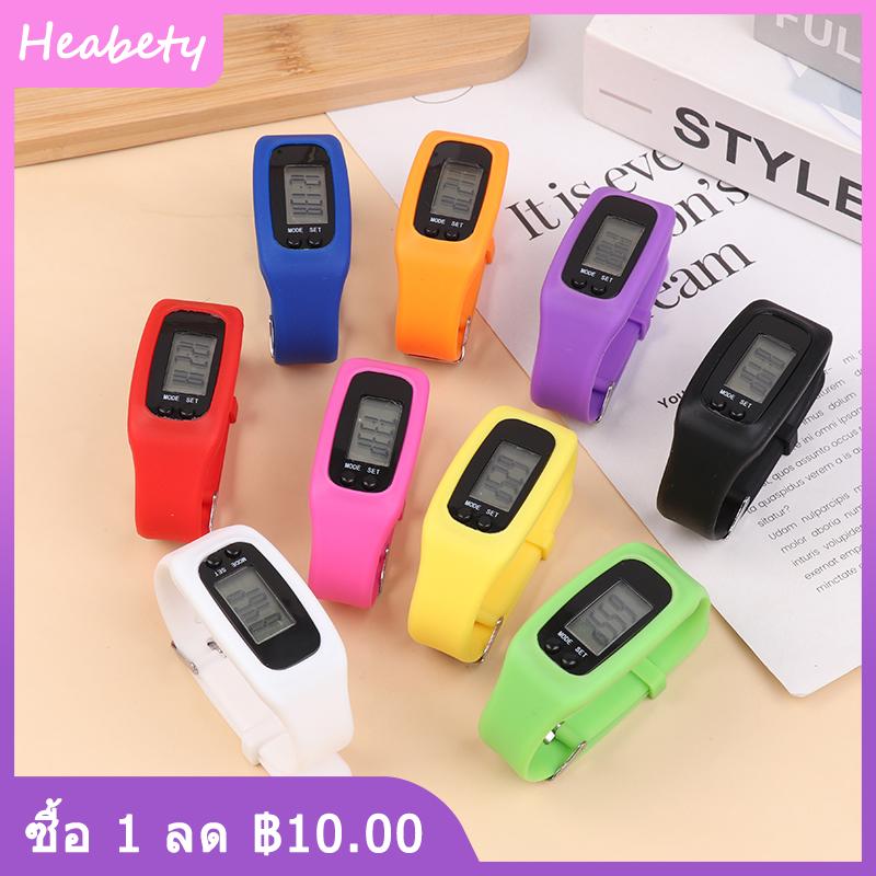 🎀Heabety✨ นาฬิกาข้อมือนับก้าว LED 12 24ชั่วโมงแสดงเวลานับก้าวนาฬิกาซิลิโคนติดตามการออกกำลังกาย ราคา 53 บาท*ส่งฟรี