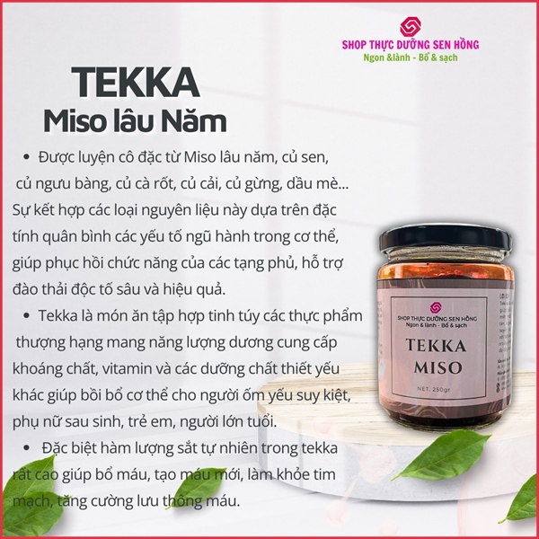 Tekka miso (250gr) Bồi bổ sức khỏe, hỗ trợ thải độc sâu