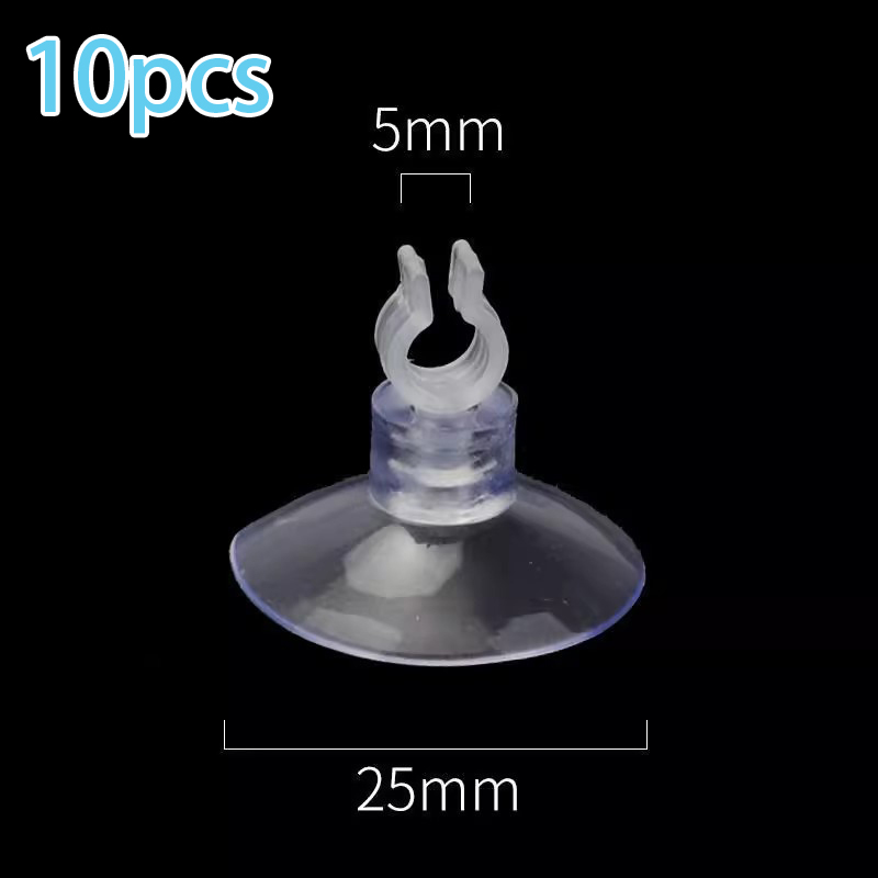 [HUSTOM] COD 10 chiếc cốc hút bể cá ống hút bơm oxy bể cá ống hút cố định ống khí kẹp cố định ống hút nhiệt kế - 8