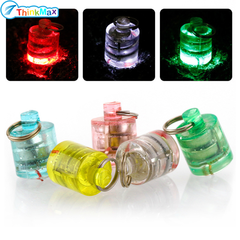 Mini Fishing Led Light Flash Lamp Cylindrical Button Fish Lure Lamp Fishing Tackle ราคา 10 บาท*ส่งฟรี