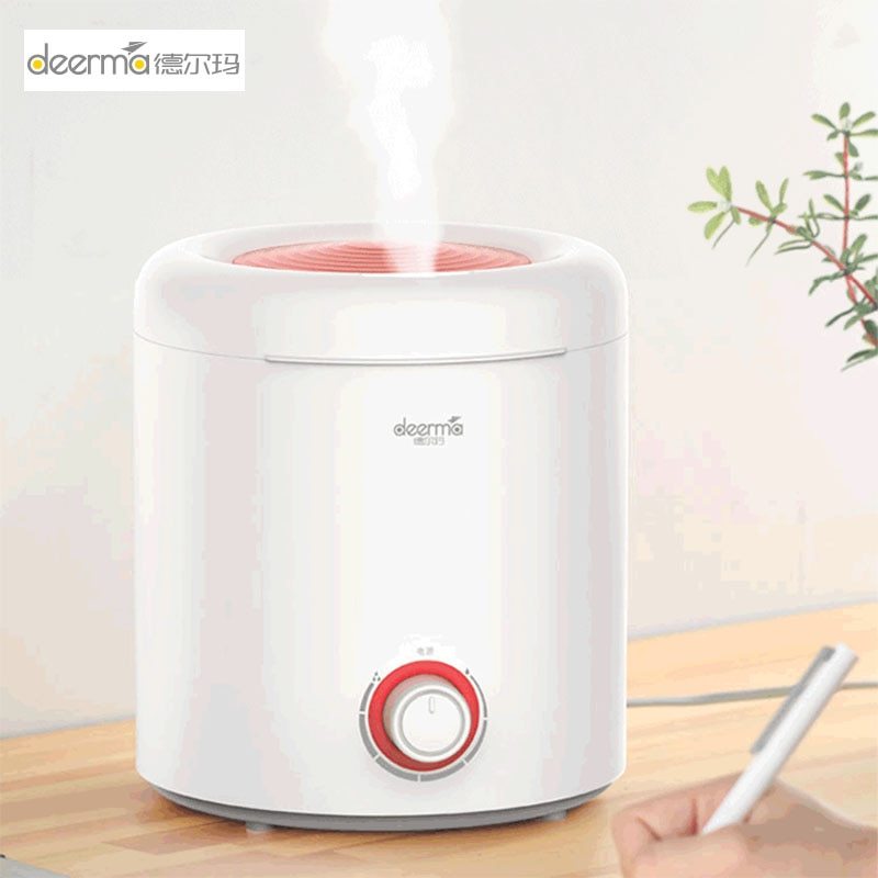 Deerma DEM-F300 Household Air Humidifier Ultrasonic Aroma Mist Maker for Bedroom Mute Mini Office Air Purify Oil Diffuser Singapore