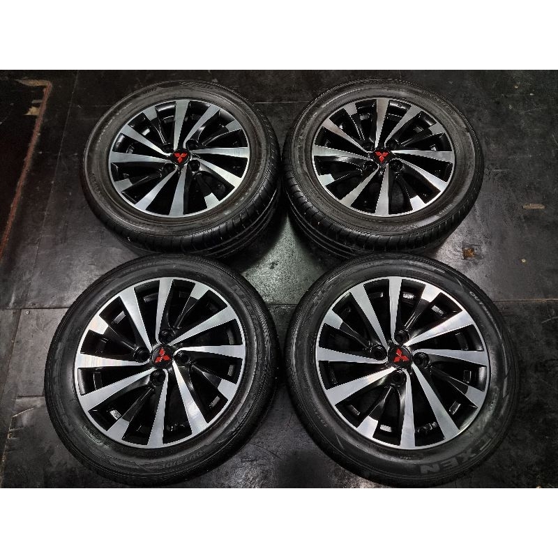 Genuine Mitsubishi Rims, 15 Inch, Fits Mirage, Attrage, with Tires in Good Condition, Ready to Use. ราคา 11,900 บาท*ส่งฟรี