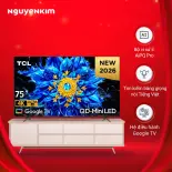 [Mới 2026] Google Tivi QD-Mini LED TCL 4K 75 inch 75P8LS