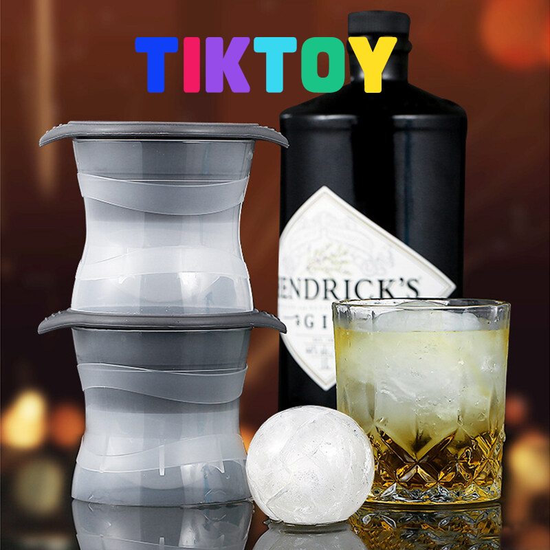 TIKTOY แม่พิมพ์ทำน้ำแข็งแบบซิลิโคน เป็นทรงกลม แม่พิมพ์ น้ำแข็ง แม่พิมพ์ทำน้ำแข็งก้อนกลม แม่พิมพ์ทำน้ำแข็ง Ice Ball Moulds ราคา 9 บาท*ส่งฟรี