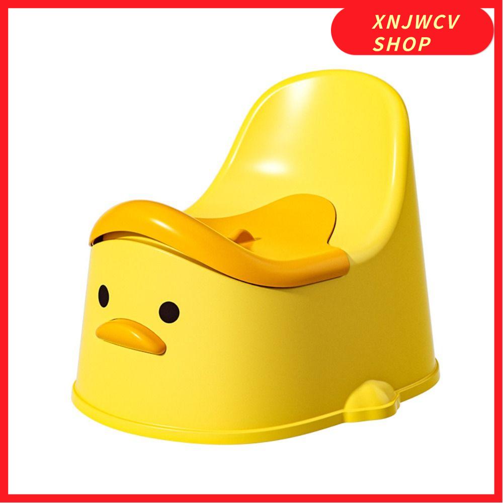 XNJWCV SHOP Thiết kế công thái học Ghế tập đi vệ sinh cho bé có nắp Vịt Đồ dùng vệ sinh Chất lượng cao Phim hoạt hình Ghế bô cho trẻ em dành cho trẻ từ 0-6 tuổi