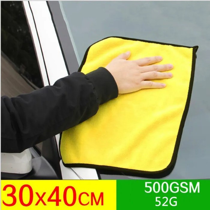 Kain Lap Microfiber 2 Sisi 30x40 Multifungsi Mobil Motor Dapur 30 x 40 Harga 6,188 rupiah*Gratis Ongkir