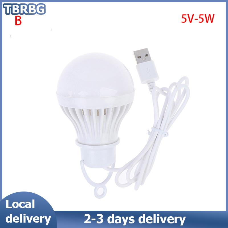 TBRBG Local Delivery 5V 3W-12W USB Bulb Light portable Lamp LED for hiking camping Tent travel Work