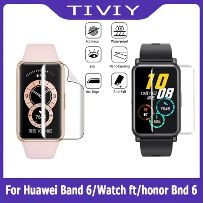 TIVIY For Huawei Watch Fit Screen Protector Soft TPU Clear Protective Film For Huawei Band 6 pro / huawei band 6 Honor Band 6/Watch Fit / Smart Watch ES