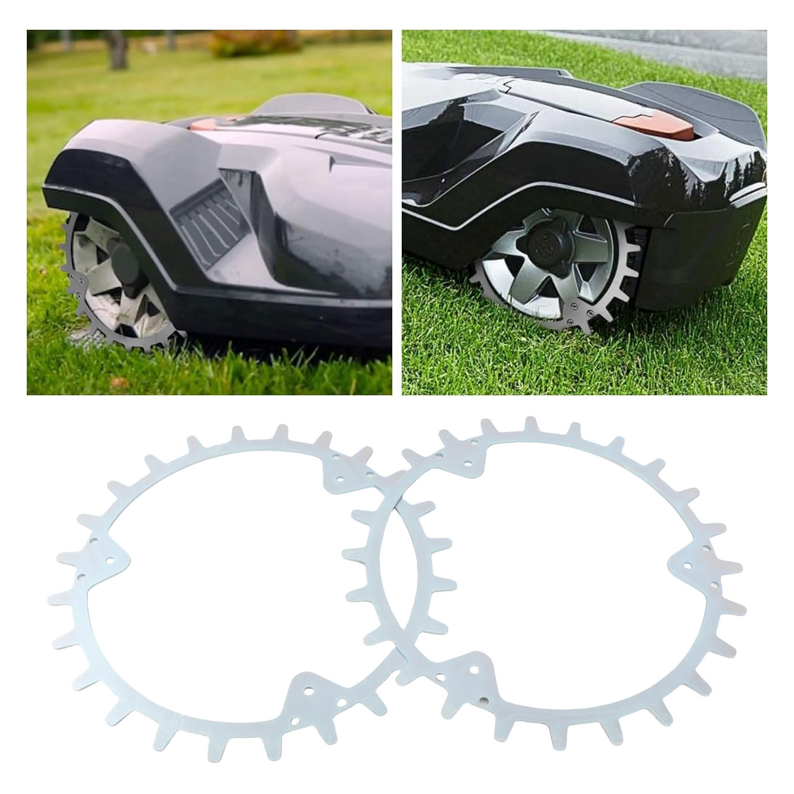 Robotic Lawnmower Spike Robotic Lawnmower Traction Wheel 252mm Wide Compatibility for 330 420 440 550 ราคา 1,068 บาท*ส่งฟรี
