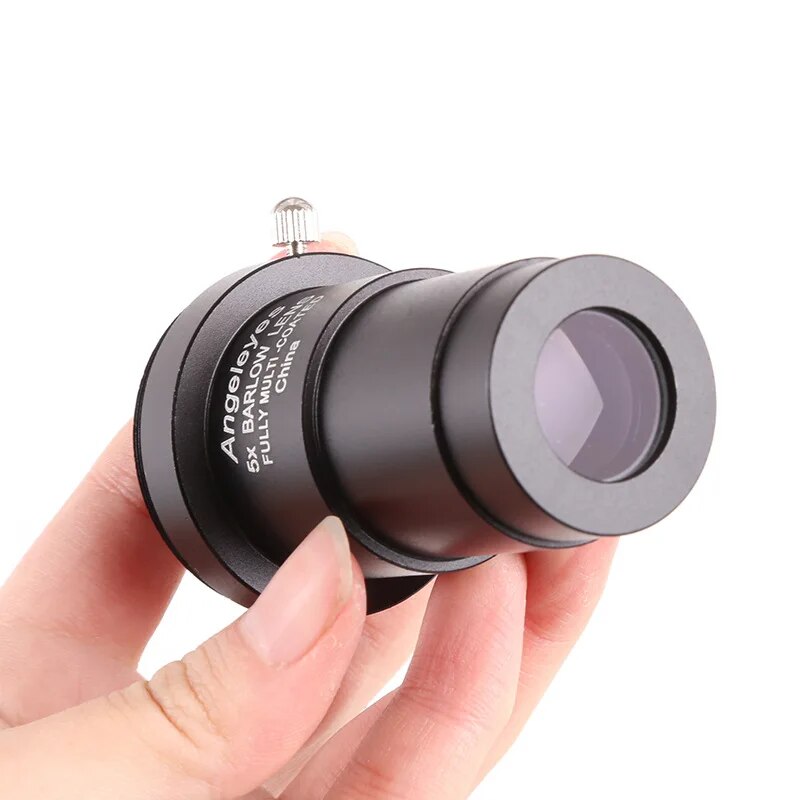 ZZOOI Angeleyes Alloy Aluminium  1.25" 3X 5X  Barlow Lens Focal Extender -2 Elements For Telescope Eyepiece