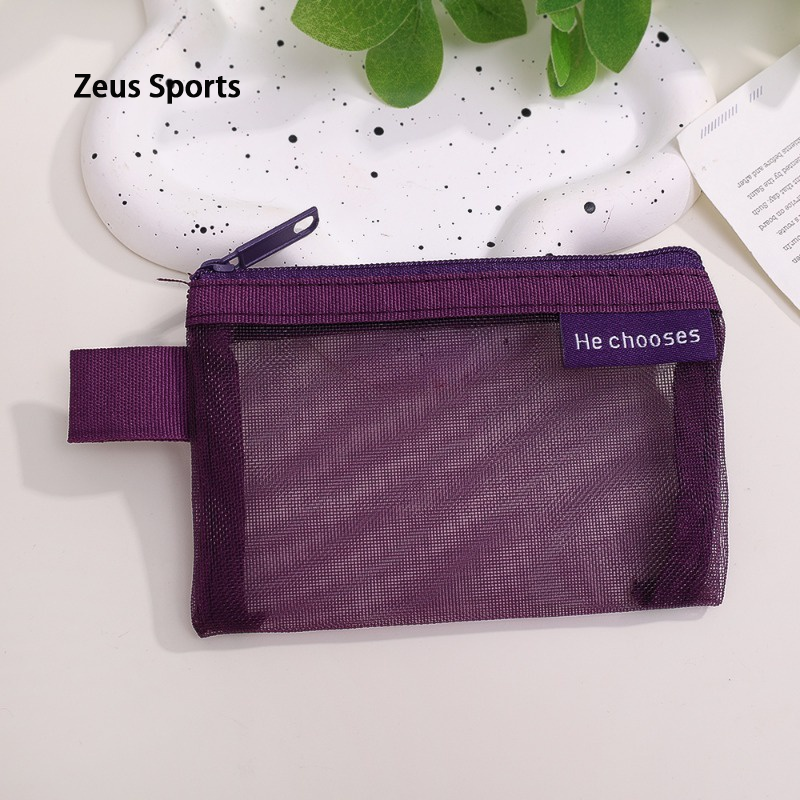 Transparent Mini Netbag for Cash / Card / Utility Multi-Purpose Hearing ราคา 12 บาท*ส่งฟรี