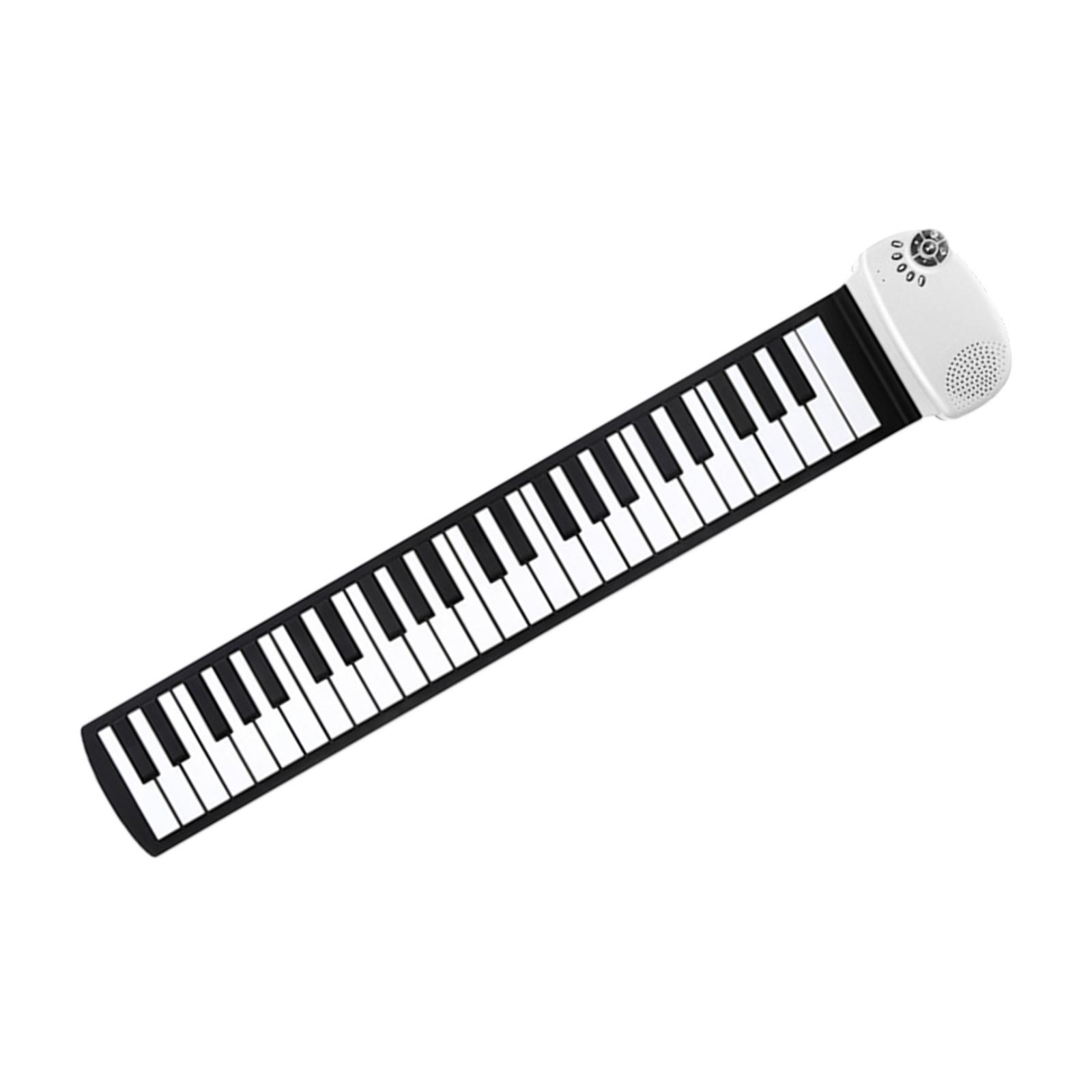 BNMUSIC Roll up Piano Keyboard 49 Keys Travel Keyboard Lightweight Flexible Silicone Roll Out Piano Keyboard for Beginner Birthday Gift - 3