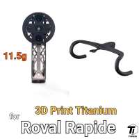 Roval Rapide Titanium 3D Print Computer Mount Specialized Sworks | GoPro Light Bracket for Garmin Wahoo Super Lightweigh