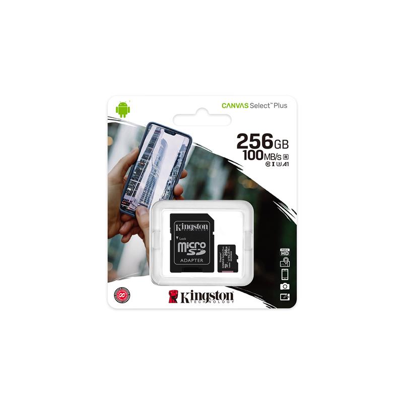 Kingston Micro SD Canvas Select Plus SDCS2 256GB ราคา 849 บาท*ส่งฟรี