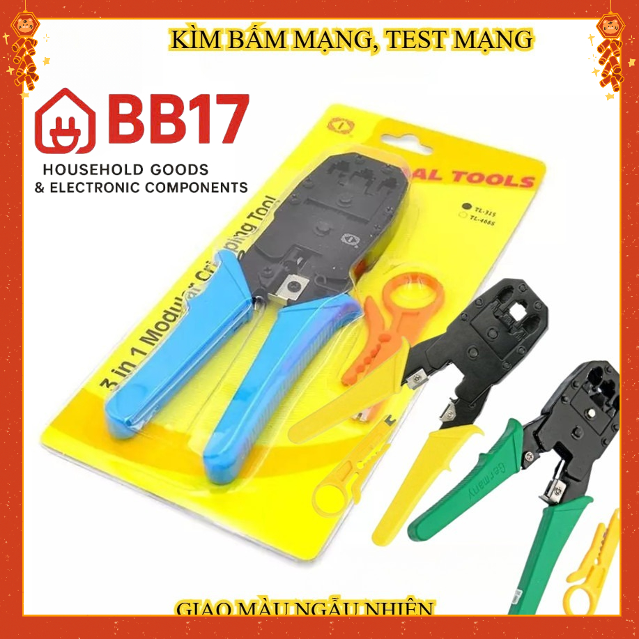 Kìm bấm mạng, Test mạng, Hạt mạng - Hàng chuẩn