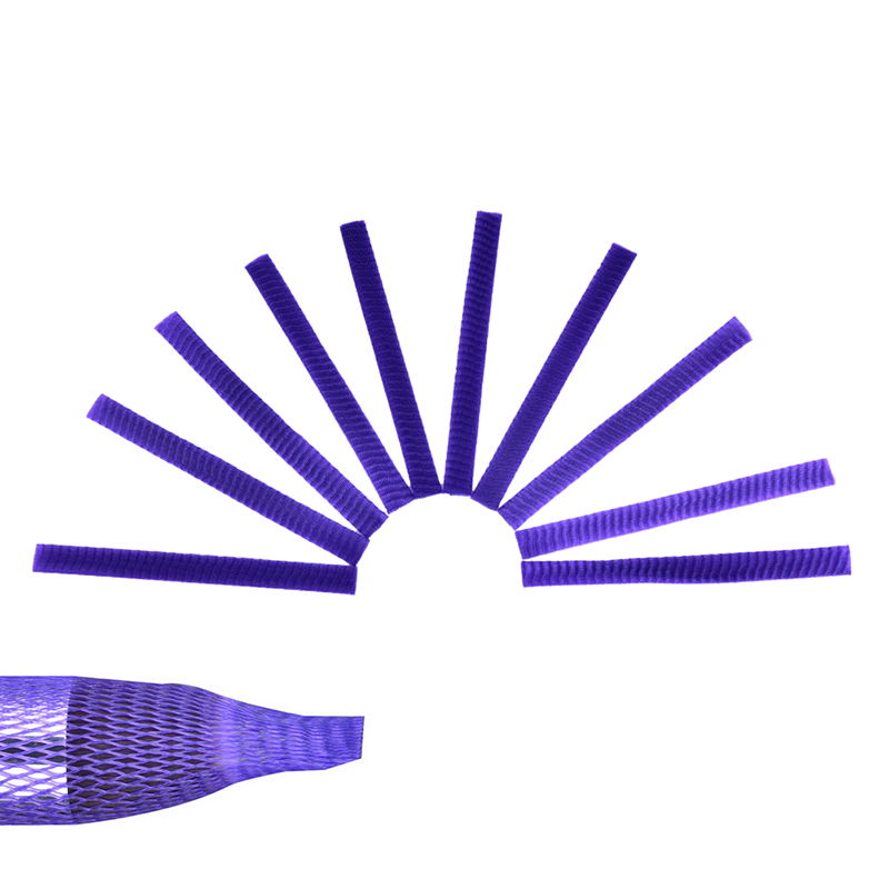 Follow Get New【TIS】 10Pcs Cosmetic Make Up Brush Pen Netting Cover Mesh Sheath Protectors Guards - 3