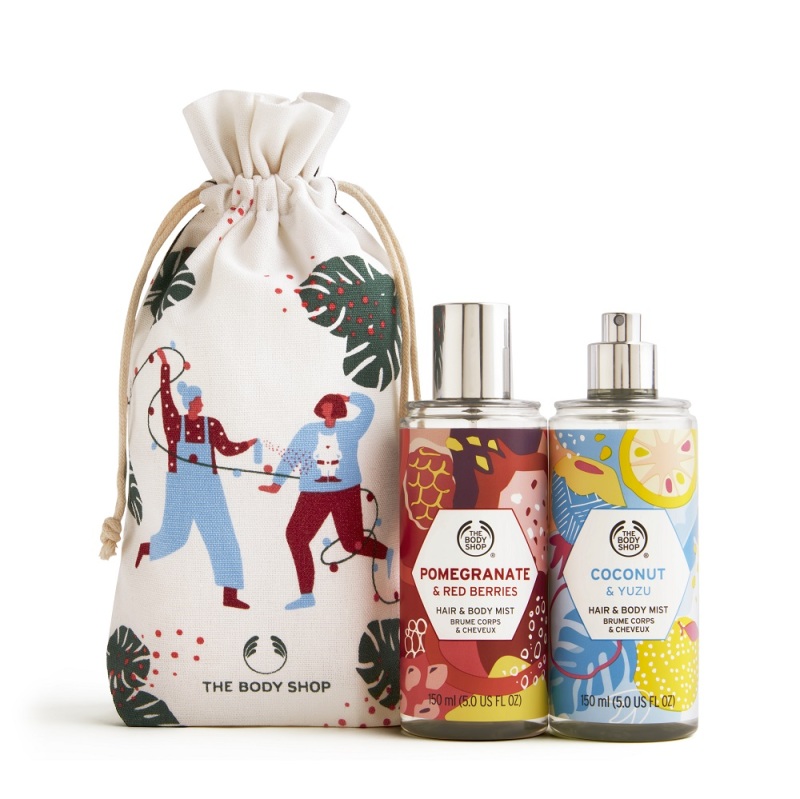 Buy The Body Shop Hair & Body Mist Little Gift Sack (Christmas Gift Set) Singapore