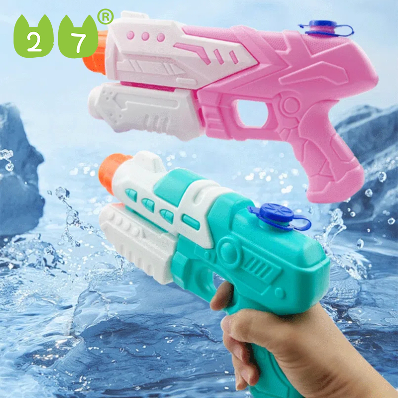 27KIDS กลางแจ้งสีลูกกวาดเด็กปืนฉีดน้ำแรงดันไฟฟ้าความจุสูงปืนฉีดน้ำของเล่นมาการองปืนฉีดน้ำ ปืนฉีดน้ำเด็ก ปืนฉีดน้ำสงกรานต์ ของเล่นสงกรานต์ ราคา 99 บาท*ส่งฟรี