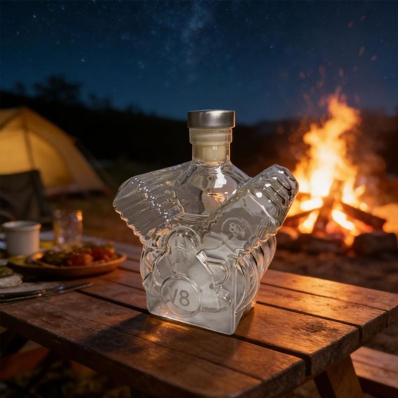 Whisky Decanter với xây dựng thủy tinh cho quá trình oxy hóa Whisky tốt hơn và như là một trung tâm Trong Nhà Kiểu dáng