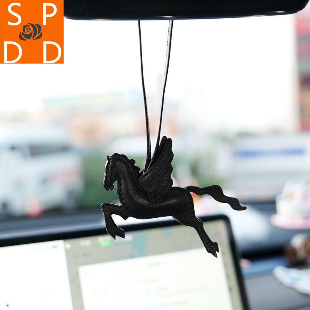 SPDD Có dây buộc Móc khóa hình ngựa Da thật Thời trang Đồ trang trí treo xe Chất lượng cao Tinh tế dây chuyền Túi Pegasus Dành cho Nữ Giá 696,000 Đồng*Miễn phí vận chuyển