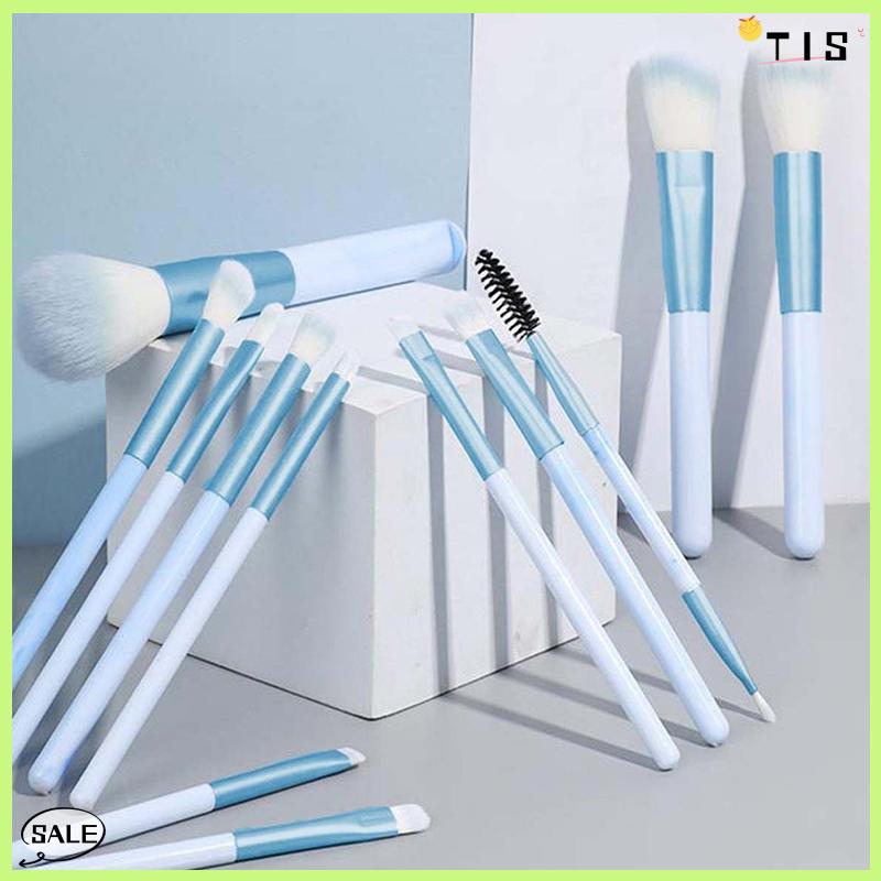 Follow Get New【TIS】 Bộ 5 7 10 12 Cây Cọ Trang Điểm gồm Cọ Phấn Nền, Má Hồng, Phấn Mắt và Phấn Tạo Khối, Bộ Cọ Trang Điểm Chuyên Dụng - 6