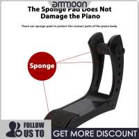 ammoon Electric Guitar Support Stand Holder Acrylic Clamp Sponge Pads 6 Position Height Adjustable Vertical Guitar Rack Stand for 35-55mm Thickness Leg Rest