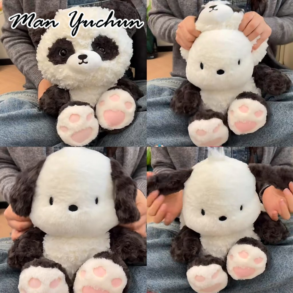 MANYUCHUN 2 in 1แพนด้า pochacco คอสเพลย์หรูหราแพนด้าตุ๊กตาแพนด้าเข่าถุงเท้าของขวัญเด็กของขวัญวันเกิด ราคา 176 บาท*ส่งฟรี