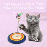 1 Pcs - Mainan Sisal Cat Scratcher Garukan + Per Spring Tikus Interaktif untuk Kucing
