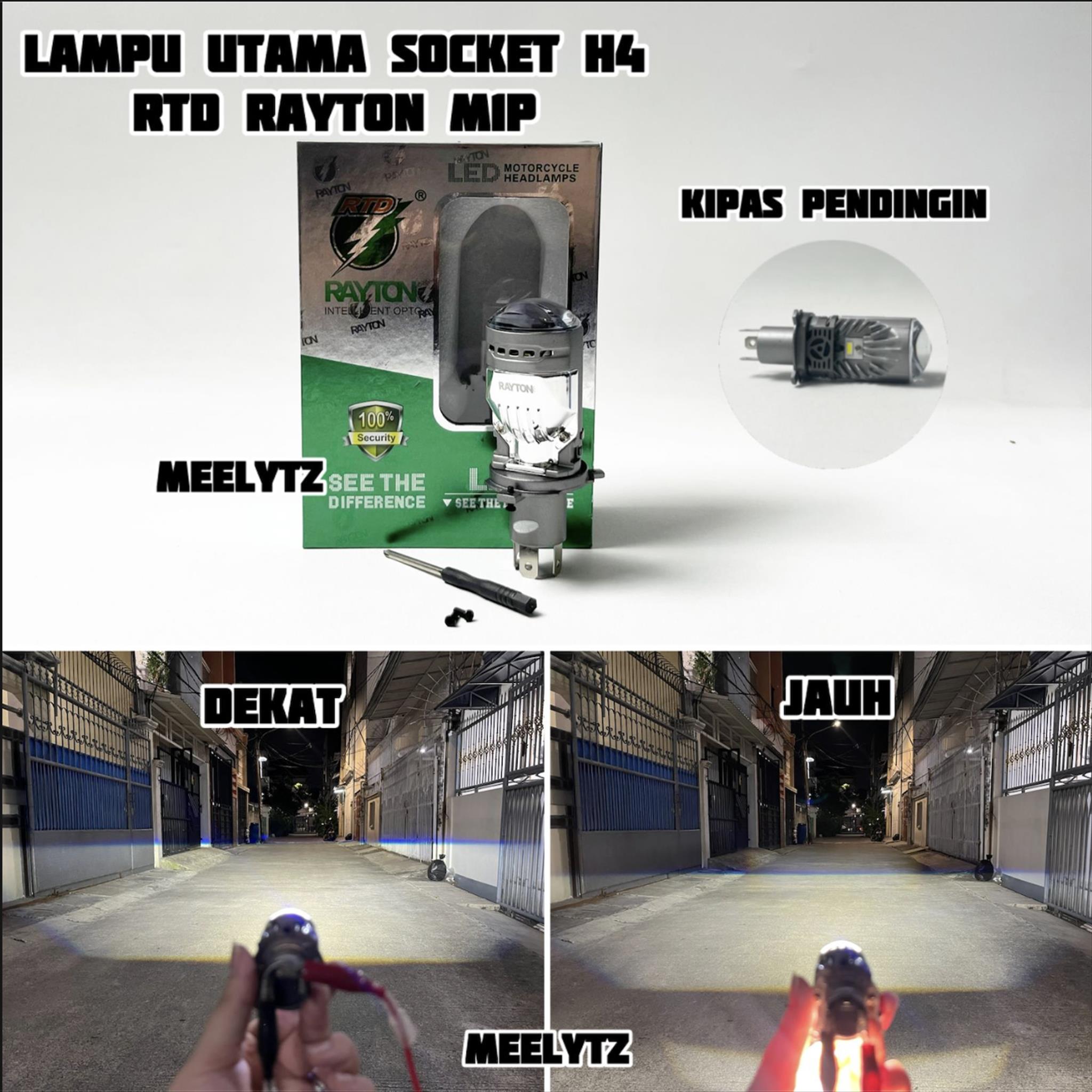 Rayton M1P - H4 Led Socket Headlight Harga 215,000 rupiah*Gratis Ongkir