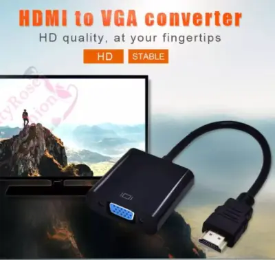 HDMI to VGA Cable HDMI Male to VGA Female RGB Analog VGA Video Audio Converter Adapter Cables HD1080