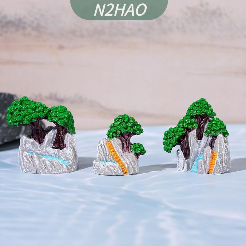 【N2HAO】 ของตกแต่งภูมิทัศน์ขนาดเล็ก1 2 5ชิ้นหุ่นหินประดับแบบทำมือตุ๊กตาของเล่นเรซินจำลองสำหรับตกแต่งบ้านของขวัญ ราคา 19 บาท*ส่งฟรี