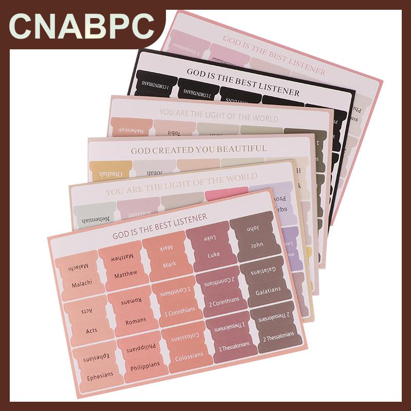 CNABPC แท็บพระคัมภีร์ m.pen-Bible 5แท็บ Boho แบบเคลือบพระคัมภีร์สำหรับแท็บดัชนีพระคัมภีร์สำหรับผู้หญิงและผู้ชาย ราคา 28 บาท*ส่งฟรี