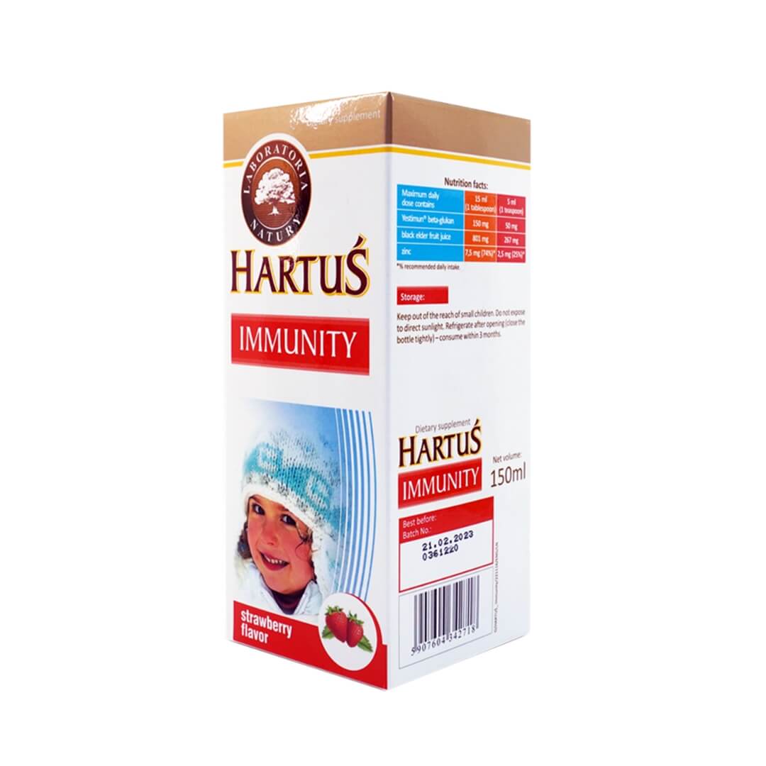 Siro HARTUS Immunity Vị Dâu (150ml)