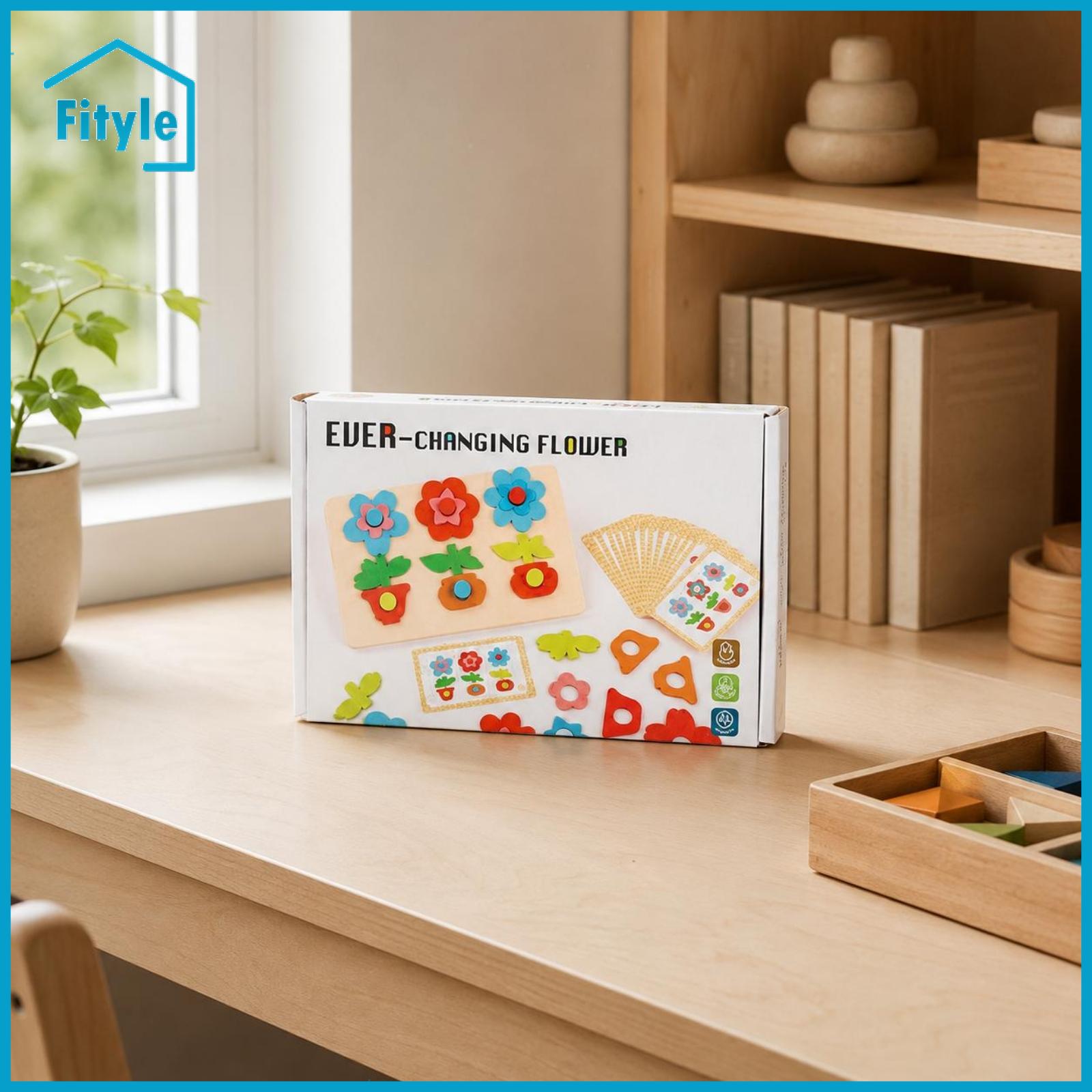 Montessori Flower Puzzle Rounded Shapes Flower Matching Puzzle Colorful Early Learning Toy for Preschoolers, Young Children, Classroom ราคา 5,092 บาท*ส่งฟรี