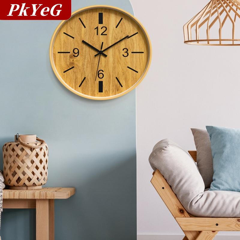[COD] PkYeG 2025นาฬิกาแขวนผนังดีไซน์ใหม่ขนาด12นิ้วลายไม้นาฬิกาแขวนผนังแบบเงียบของที่ระลึกคริสต์มาส ราคา 198 บาท*ส่งฟรี