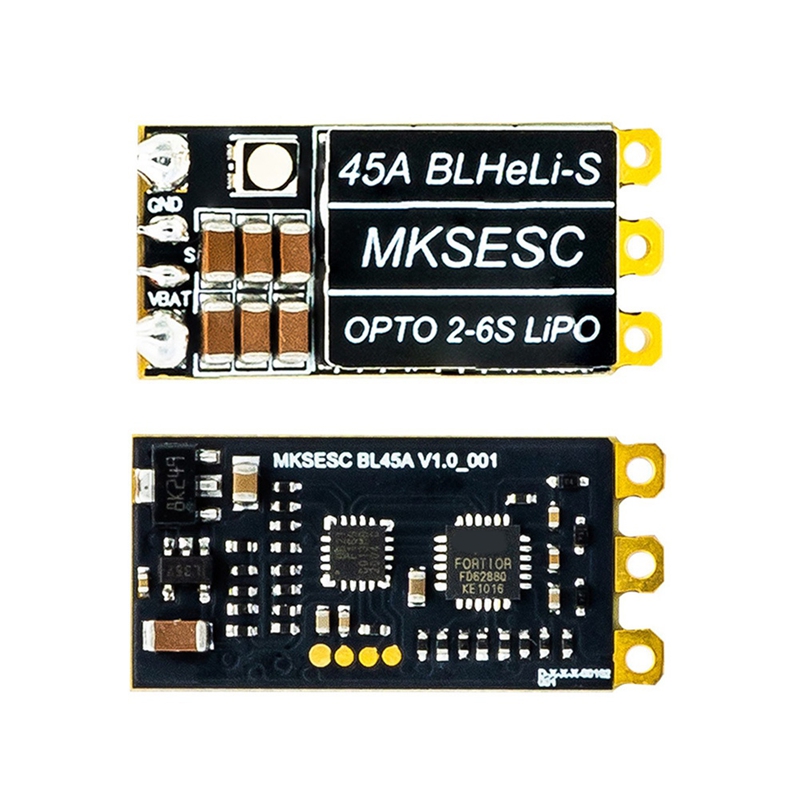 MKSESC BL45A ESC BLHeli_S 2-6S Power Supply DShot150/300/600 Oneshot125 for RC FPV Support