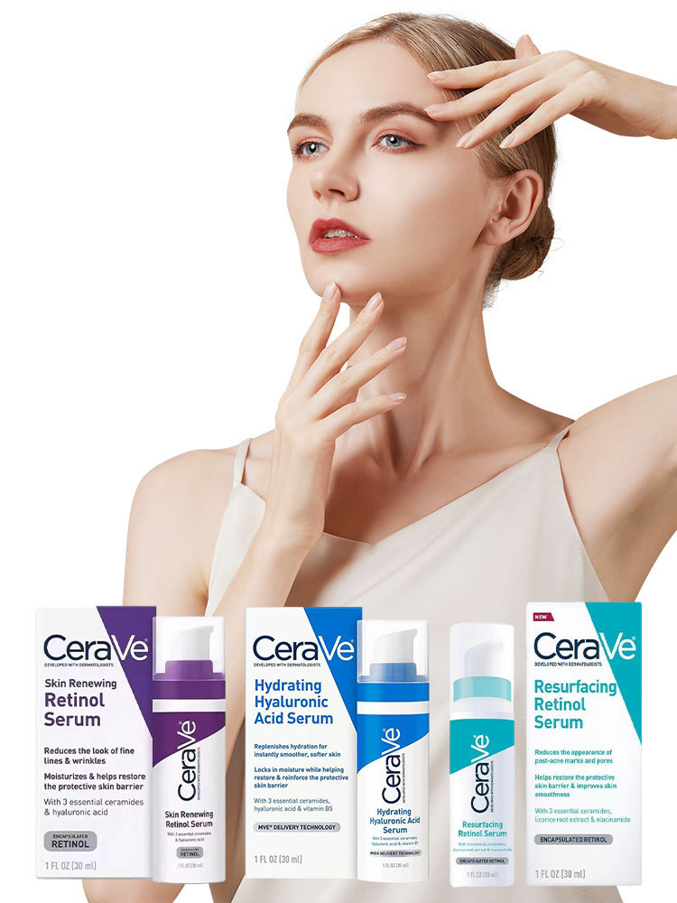 Huyết thanh Retinol làm mới da/Huyết thanh Retinol tái tạo bề mặt Cerave/Serum axit hyaluronic dưỡng ẩm Cerave 30ml