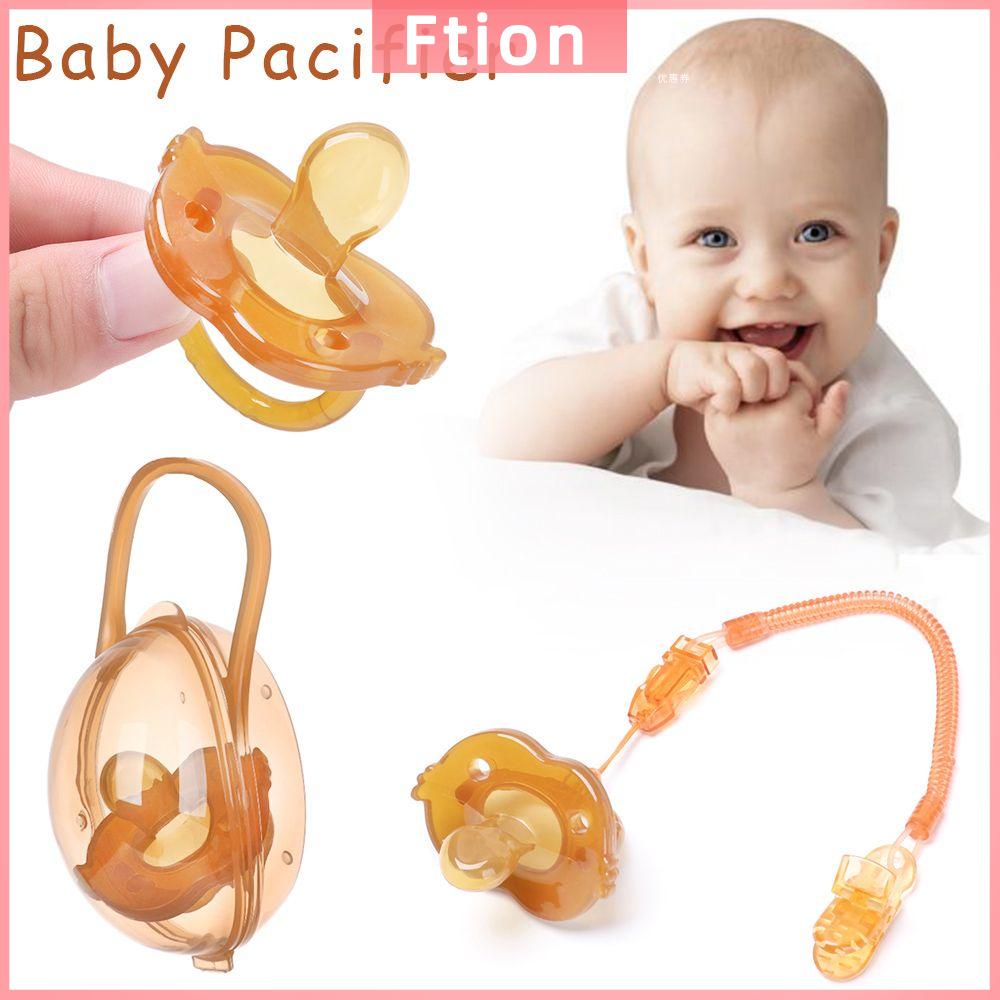 FTION Rực rỡ Sự an toàn Động vật hoạt hình Đứa bé Gel silica Bộ  giả  giả Dây buộc silicone  giả cho bé