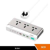 [NEW] LDNIO SC3 10-IN-1 100W PD Fast Charging & 2500W AC Output Nitride Gallium Desktop Power Strip